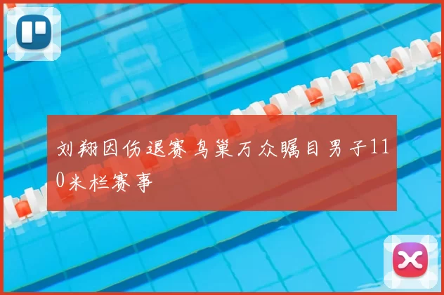 刘翔因伤退赛鸟巢万众瞩目男子110米栏赛事
