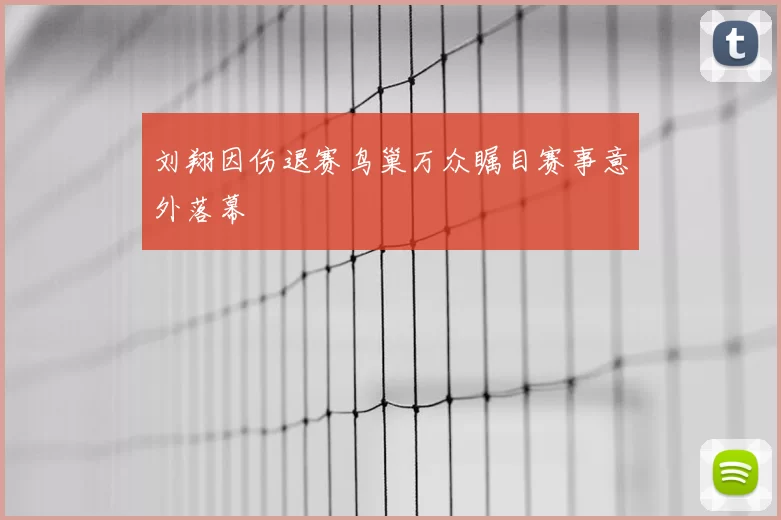 刘翔因伤退赛鸟巢万众瞩目赛事意外落幕